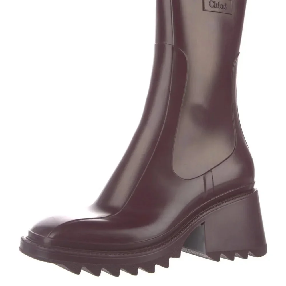 Chloé Rubber Rain Boots -  IT 40 - Picture 2 of 8